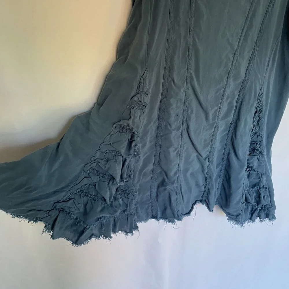 Intimately Free People blue flowy top comfortable women's size medium rayon